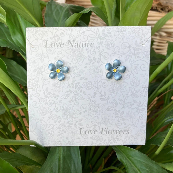 Forget-Me-Not Stud Earrings