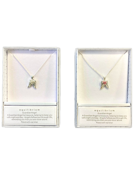 Angel Wings Heart Necklace