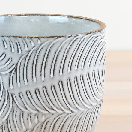 Embossed Leaf Planter Small