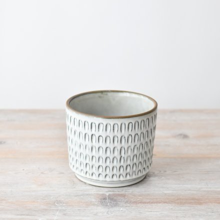 Pale Grey Plant Pot Medium