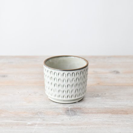 Pale Grey Plant Pot Small