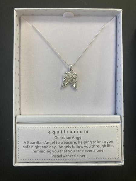 Angel Wings Heart Necklace