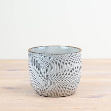 Embossed Leaf Planter Medium