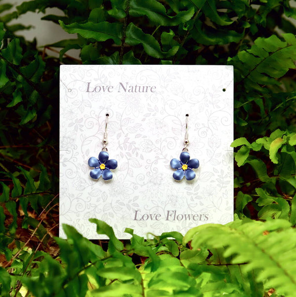 Forget-Me-Not Drop Earrings