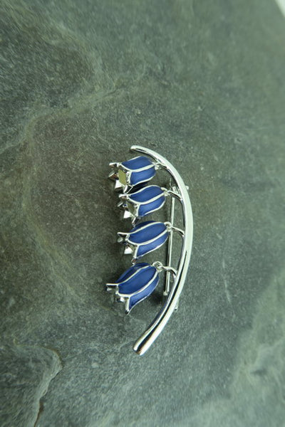 Bluebell Flower Dangly Brooch