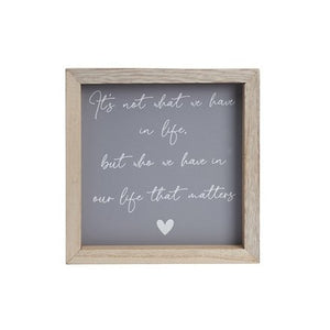 Framed Quote Sign
