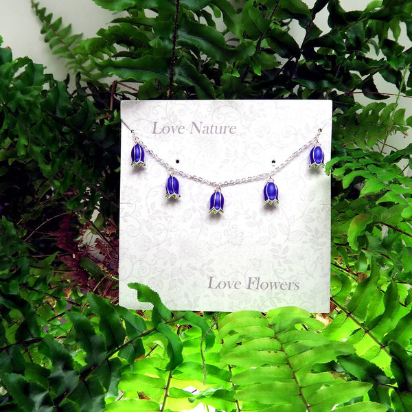 Bluebell Flower Charm Bracelet
