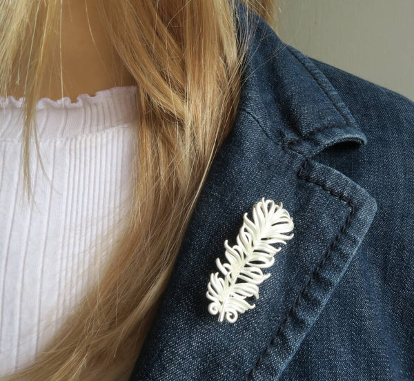 Feather Brooch