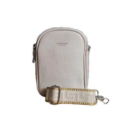 Small Crossbody Phone Bag in Beige