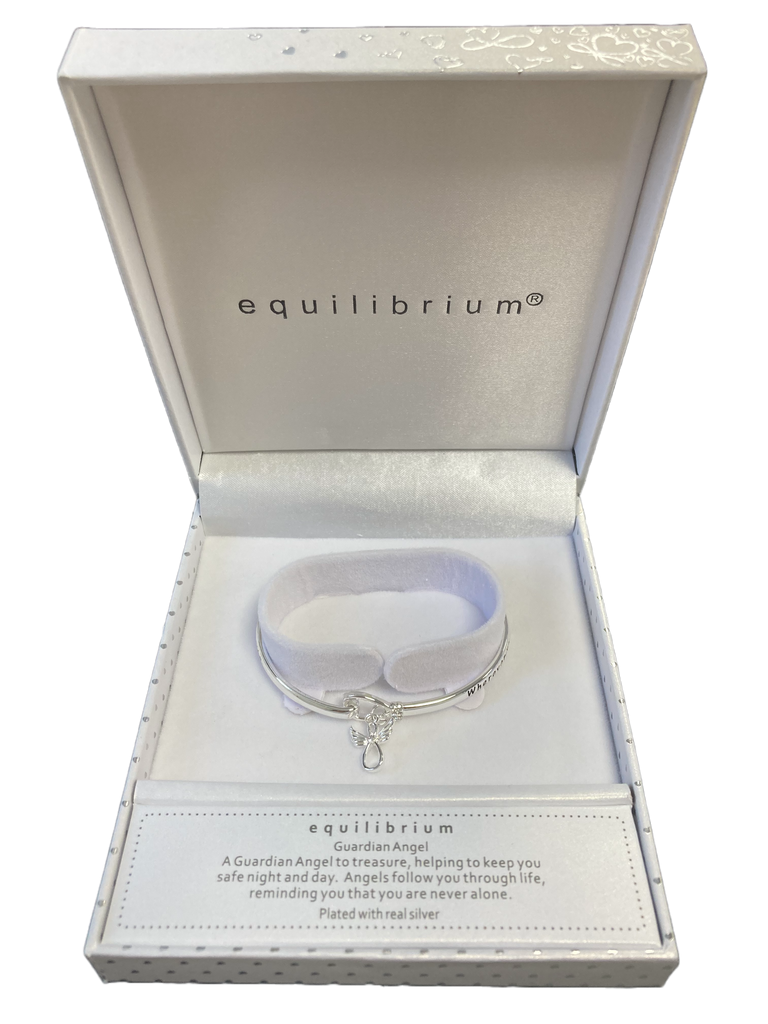 Silver Plated Pretty Ovals Ornate Bracelet – Clear - Equilibrium Jewellery