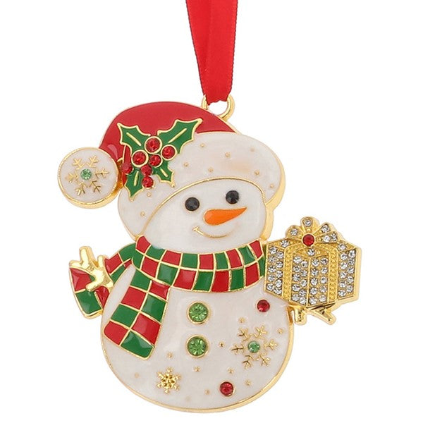 Christmas Treasures Hanging Snowman