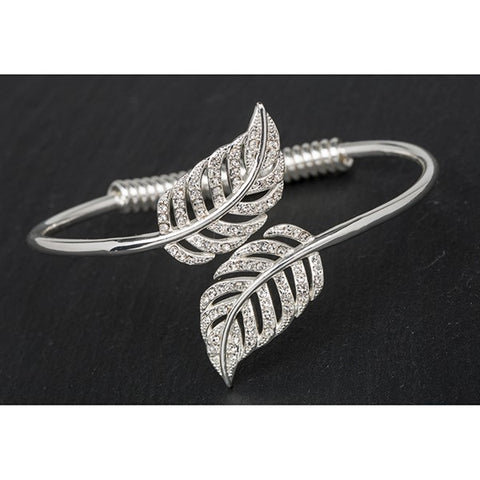 Equilibrium Feathers Open Bangle