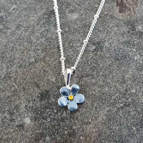 Forget-Me-Not Pendant Necklace