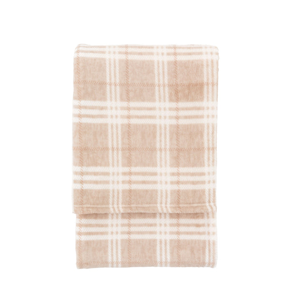 Kilburn & Scott Checkmate Throw in Almond