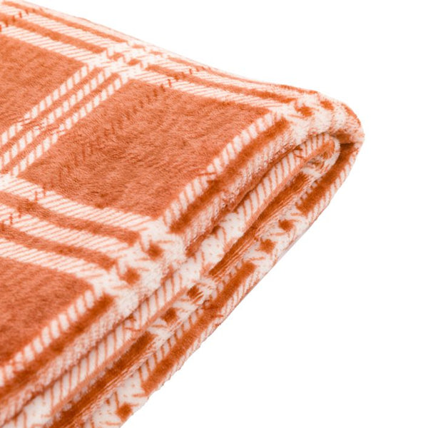 Kilburn & Scott Checkmate Throw in Nutmeg