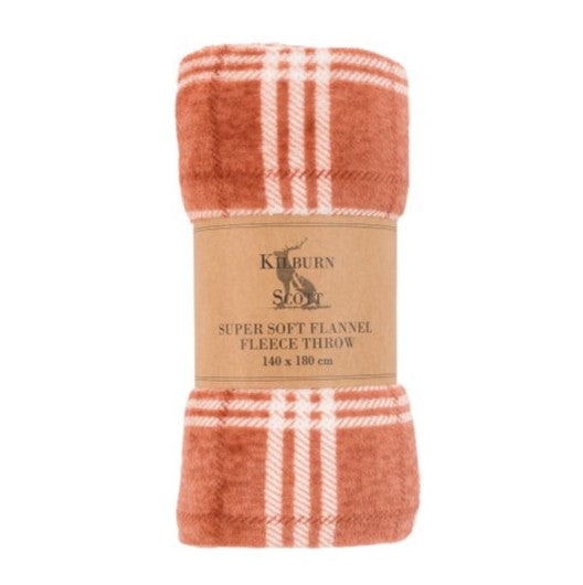 Kilburn & Scott Checkmate Throw in Nutmeg