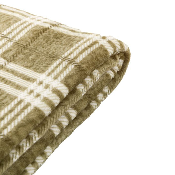 Kilburn & Scott Checkmate Throw in Olive