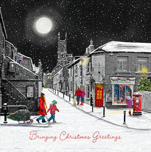 Honley Village Christmas Scene