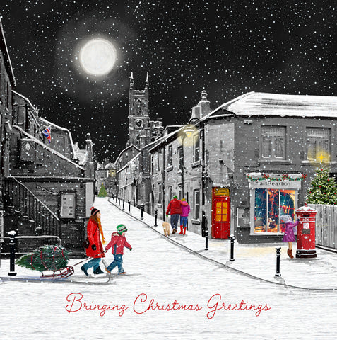 Honley Village Christmas Scene