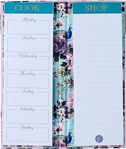 Exquisite Peacock Meal Planner and Shopping List