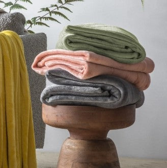 Kilburn & Scott Throw in Pale Green