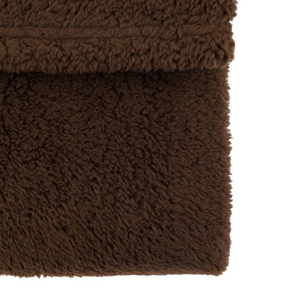 Kilburn & Scott Teddy Fleece Throw - Chocolate