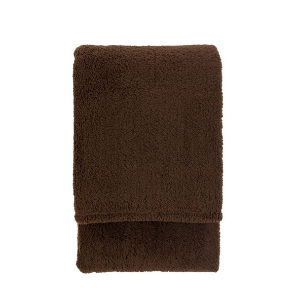 Kilburn & Scott Teddy Fleece Throw - Chocolate