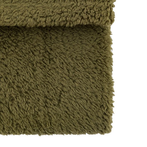 Kilburn & Scott Teddy Fleece Throw - Olive