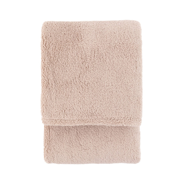 Kilburn & Scott Teddy Fleece Throw - Taupe