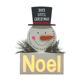 Snowman Christmas Countdown Light-Up