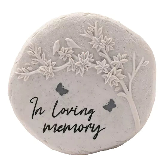 Thoughts of You Graveside Round Stone - Loving Memory
