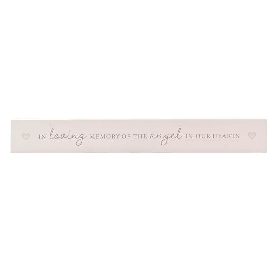 Thoughts Of You Angel Long Mantle Plaque