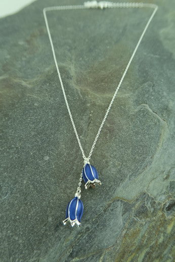 Bluebell Flower Pendant Necklace