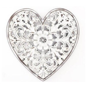 White Heart Wall Plaque
